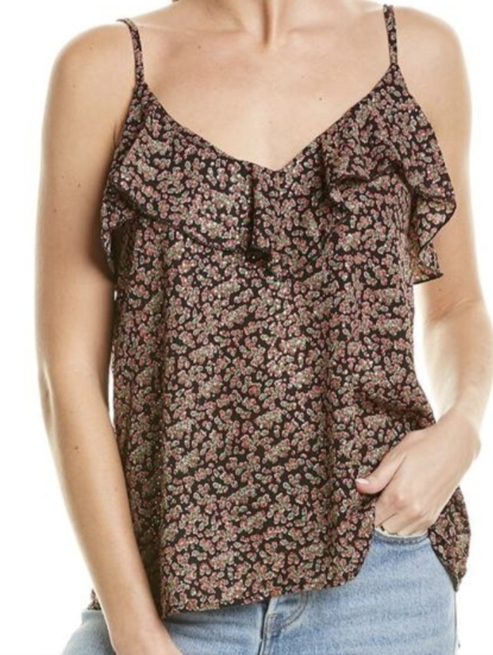 Sabina Musayev Spaghetti Strap Cruz Top